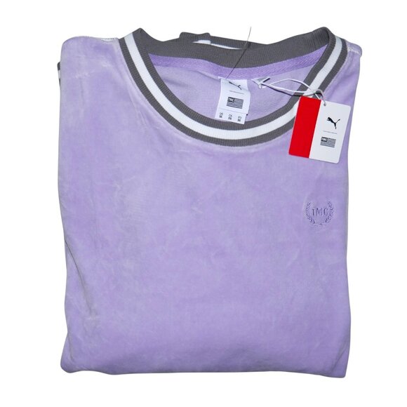Puma x TMC Velour Crewneck Purple Men’s Size 3XL Nipsey Hussle Way Peoples Champ - Picture 7 of 8